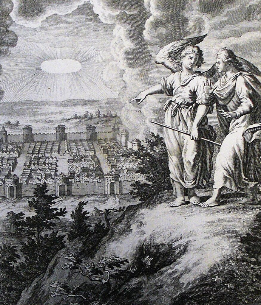 指導的神霊の差し替え A new heaven and new earth. Revelation 21. Apocalypse 37. Scheits. Phillip Medhurst Collection.