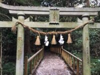 対馬 和多都美神社 三ツ鳥居 豊玉姫墳墓