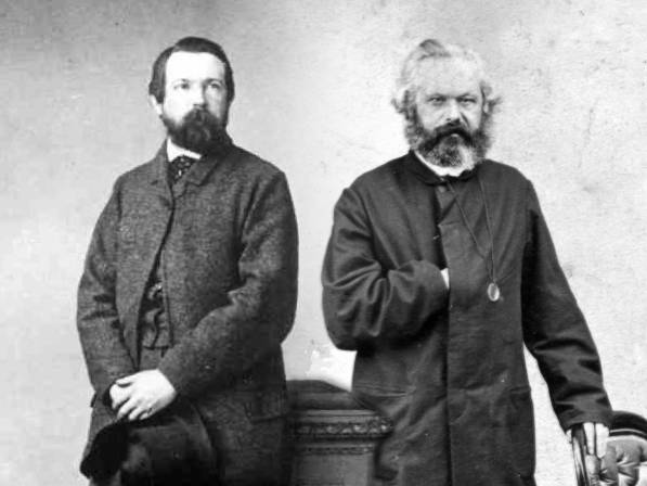 マルクス主義と二項対立の構造 Friedrich Engels (left) and Karl Marx (right) in the 1860s from wiki