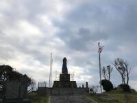 対馬 住吉三神 殿崎 日本海海戦記念碑前から