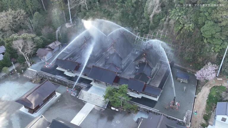 佐太神社正中殿ほか2棟防災設備工事が完了しました。