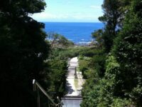洲崎神社 階段を昇ったところからの風景
